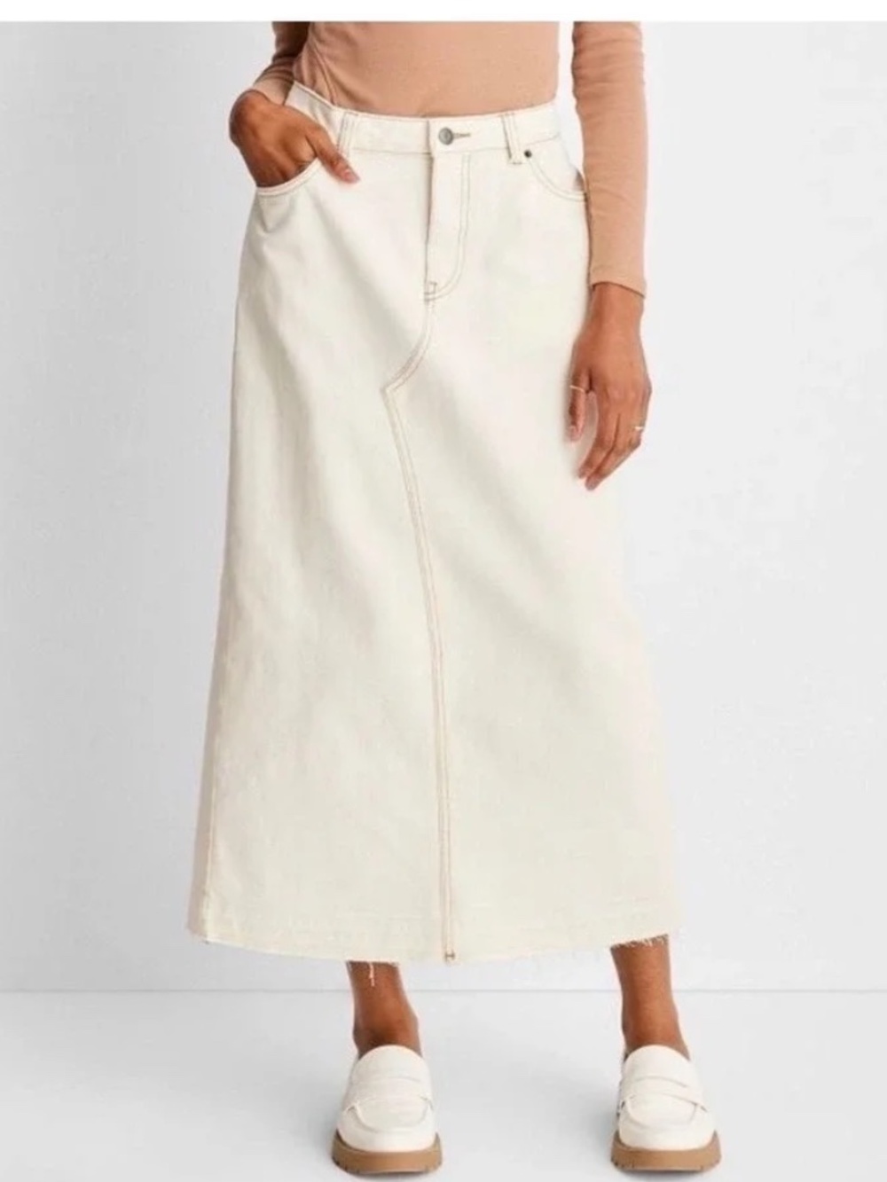 Maxi Denim Skirt NWT